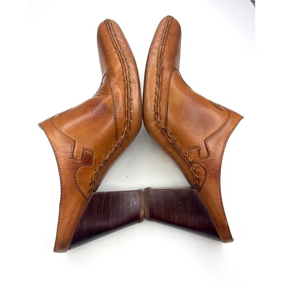 Frye Phoenix Mule Boots Leather brown Ladies Size 6M Western - Picture 5 of 11